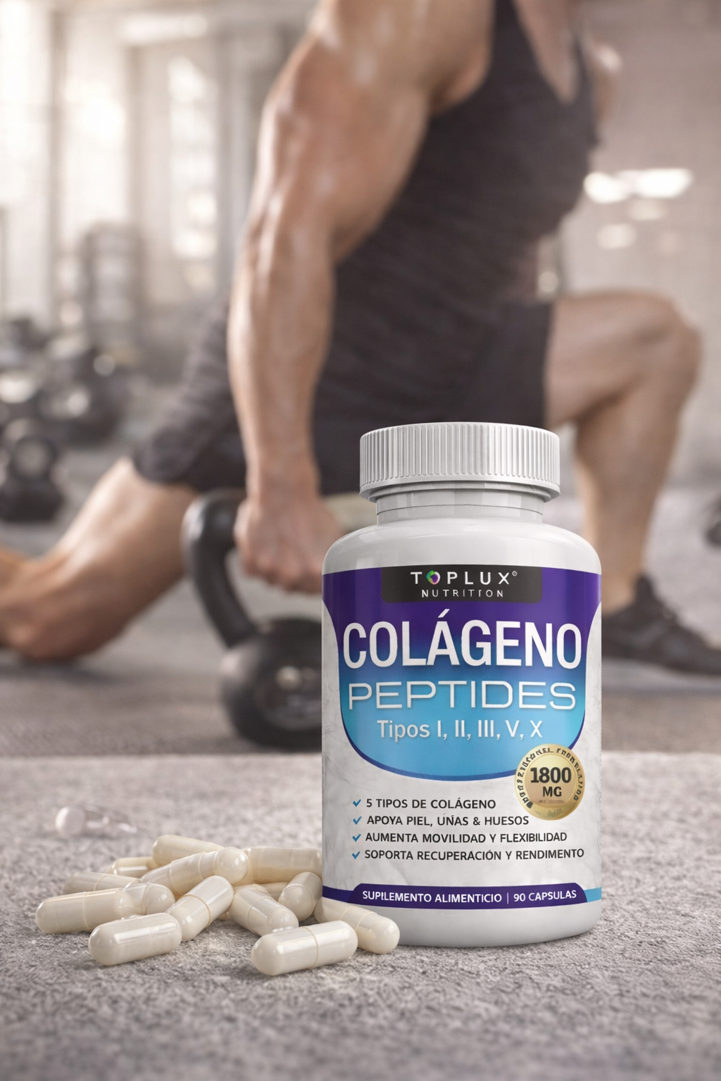 Colágeno Premium 5 Tipos Escenciales (60 Capsulas de 1800 mg)